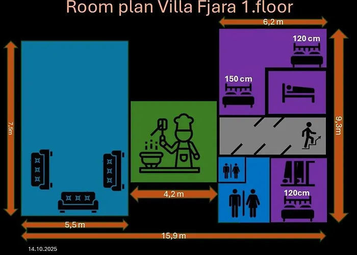 Fjara Sleeps 34 Villa Stange